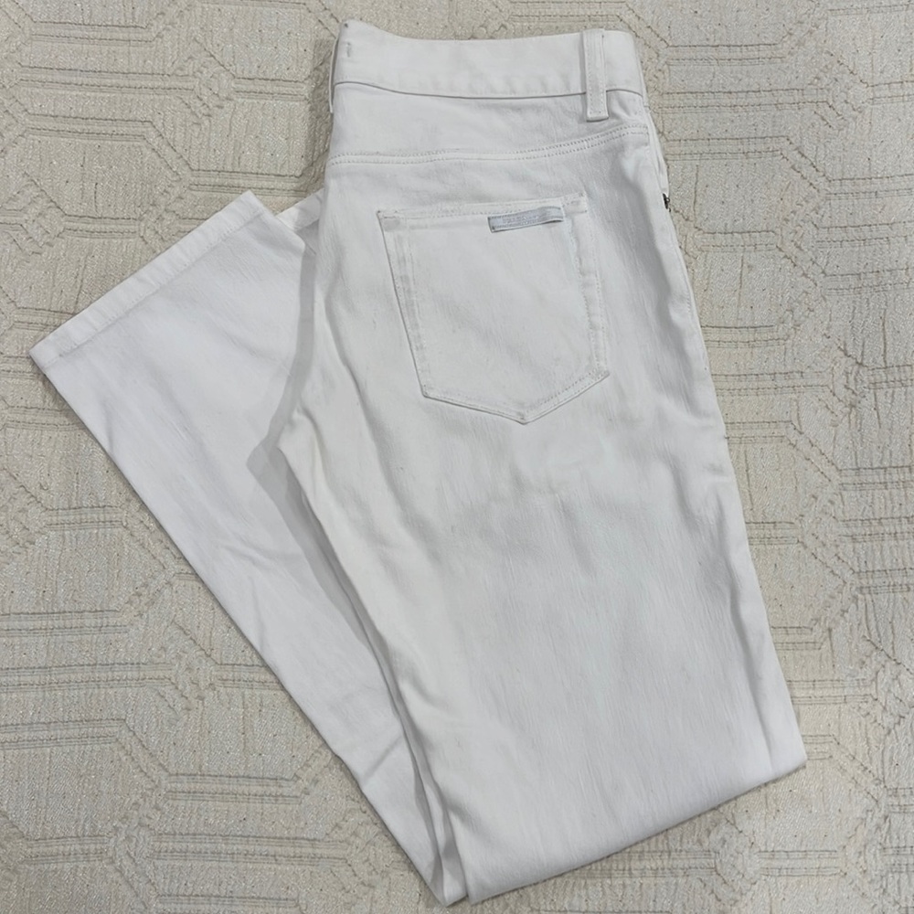 Prada Authentic Mens Jeans Button Fly Straight Leg | 30 | White